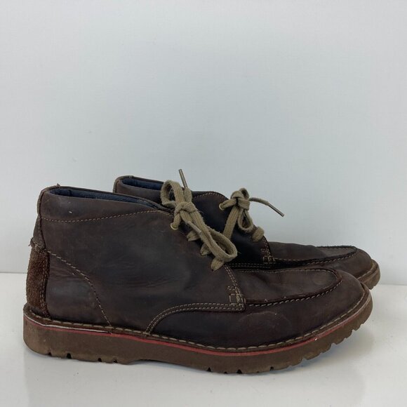 Clarks Vargo Apron Chukka Boots Mens Size 11 Brown Leather main image 4